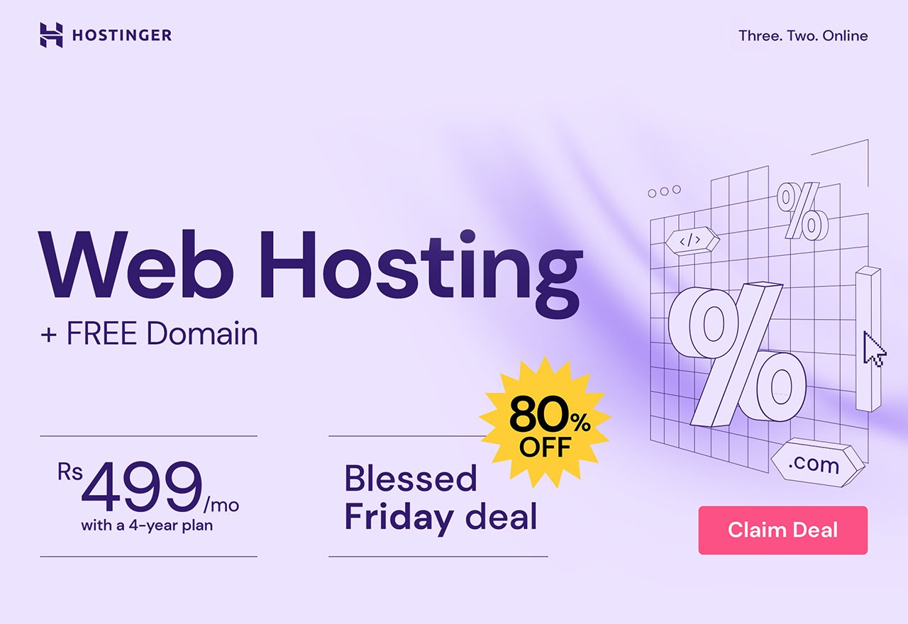 Hostinger Web Hosting Deal: Get Hosting at Rs 499/Month With Free