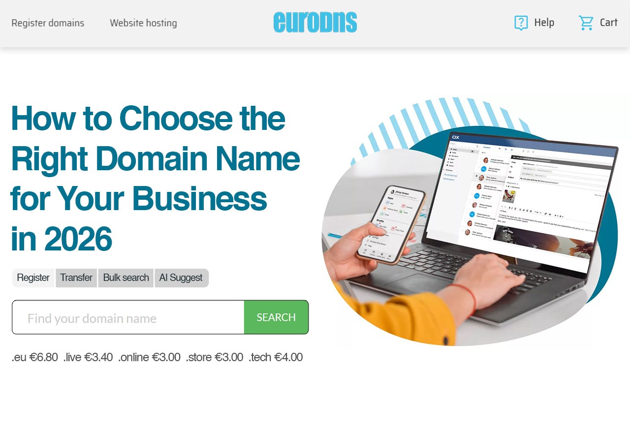 EuroDNS : How to Choose the Right Domain Name for Your Business in 2026