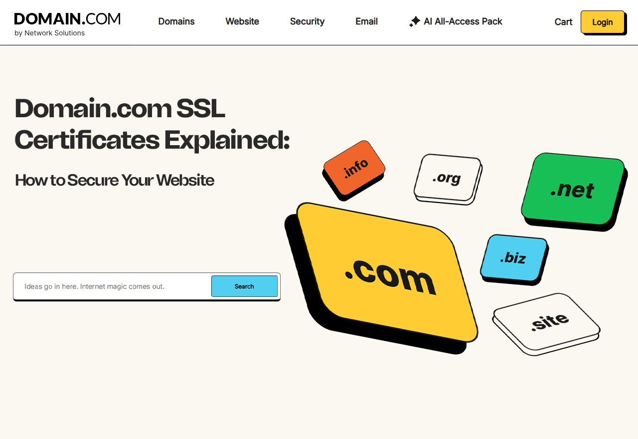 Domain.com SSL Certificates Explained: How to Secure Your Website